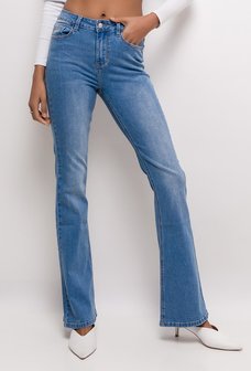 Jeans Flared Blauw lengtemaat 32