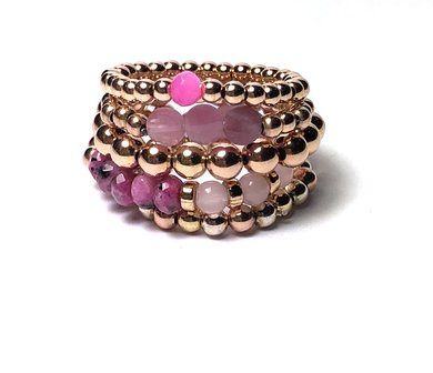 Ring Mother of Pearl Roze
