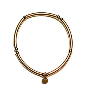 Armband met buisjes en bollen