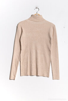 Coltruitje fijne rib beige