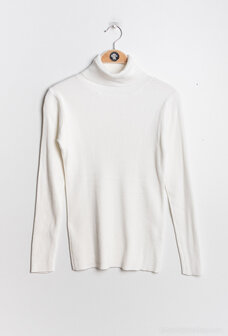 Coltruitje fijne rib offwhite