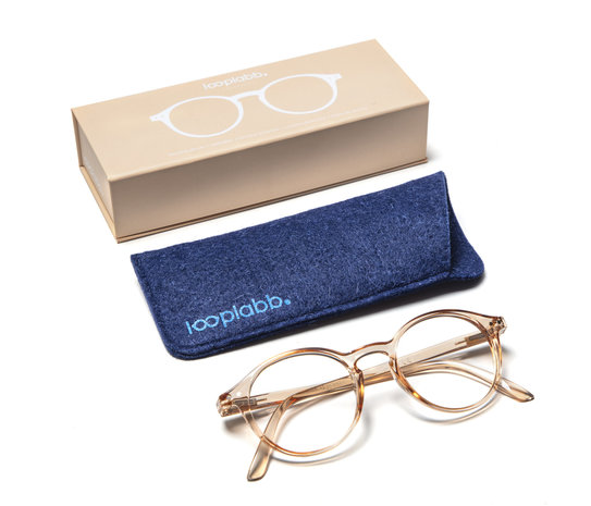 Leesbril Looplabb Faust Champagne